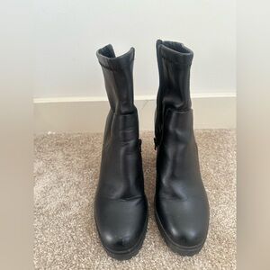 Women's Steve Madden Black Faux Leather Boots
